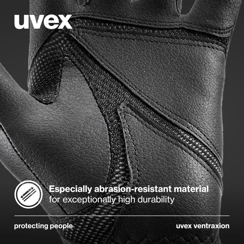 Uvex ventraxion Horse Riding Gloves Unisex, Black 7-8 - Stretchable, Breathable & with Touchscreen Capability - Image 4
